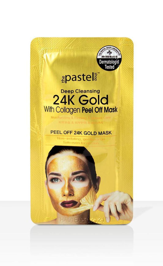 Deep Cleansing Peel Off Masque with Collagen & 24K Gold - True Elegance Beauty Supply