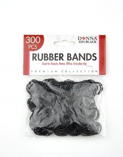 Black Rubber Bands - 300 Pack Small - True Elegance Beauty Supply
