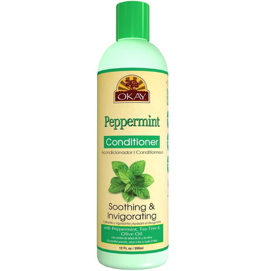 Soothing And Invigorating Peppermint Conditioner by OKAY- 12oz - True Elegance Beauty Supply
