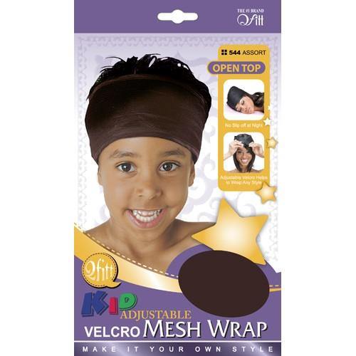 Open Top Velcro Adjustable Mesh Wrap for Kids by Qfitt - Variety - True Elegance Beauty Supply