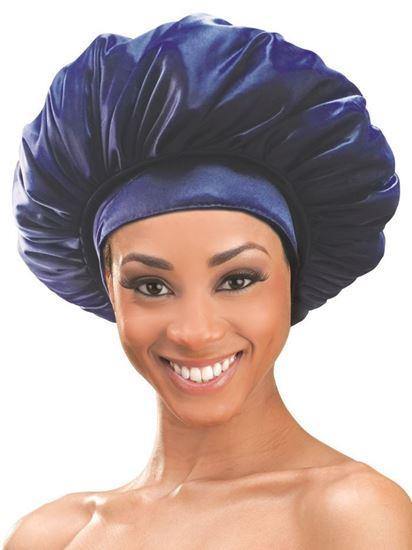 4 in 1 Treated Padded Satin Bonnet Sleep Cap - True Elegance Beauty Supply