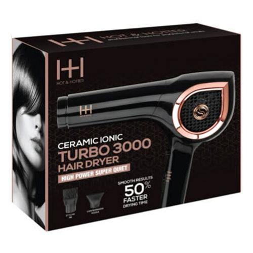 Ceramic Ionic Turbo 3000 Hair Dryer by Hot & Hotter - True Elegance Beauty Supply
