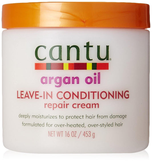 Cantu Argan Oil Leave-in Conditioning Repair Cream 16oz - Argan - True Elegance Beauty Supply