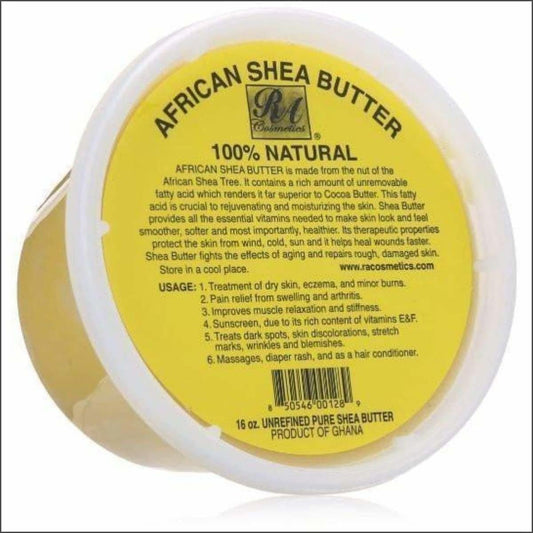 100% Pure Natural Chunky African Shea Butter- 8 oz. - True Elegance Beauty Supply