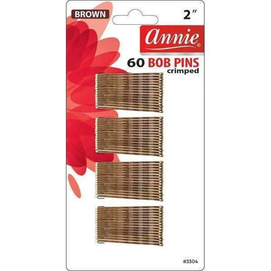 60 Crimped Bobby Pins by Annie - True Elegance Beauty Supply