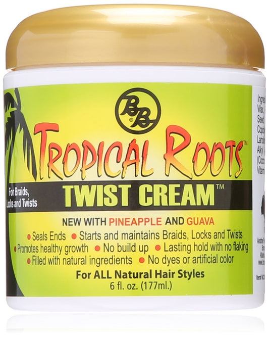 Bronner Brothers- Tropical Roots Twist Cream (w/ Pineapple and Guava) Twist and Locking Cream Bronner Brothers