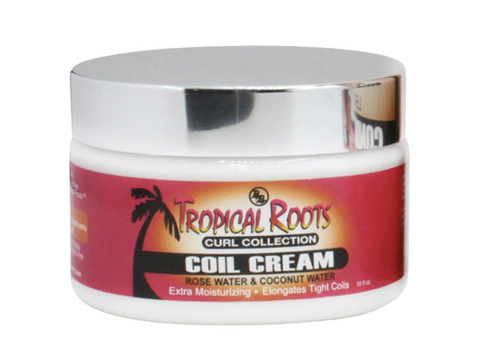 Tropical Roots Coil Cream with Rose and Coconut Water - True Elegance Beauty Supply