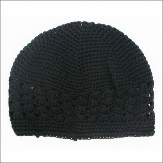 Crochet Beanie Cap Available in Black or White Color Available - True Elegance Beauty Supply
