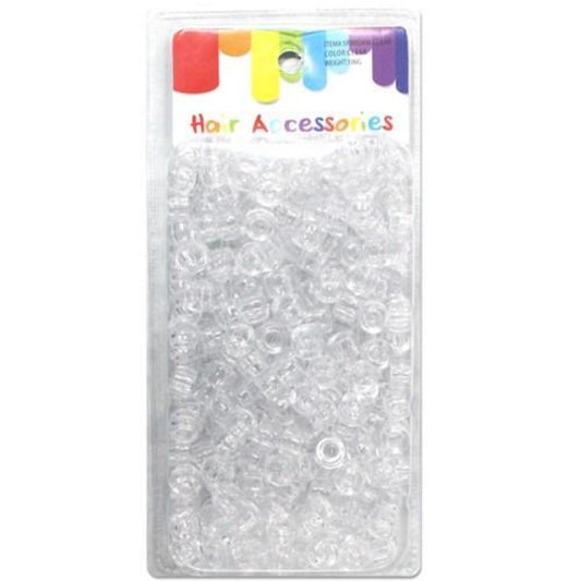 Clear Deluxe Plastic Bead-Clear Medium Pack - True Elegance Beauty Supply