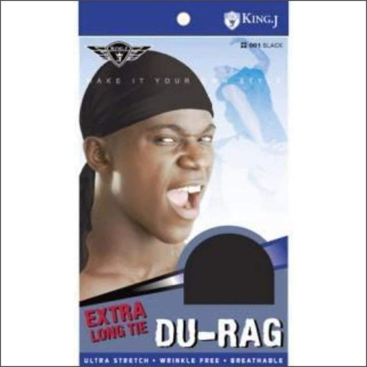 Du-Rag with Extra Long Tie- Assorted Colors - True Elegance Beauty Supply