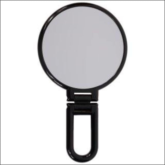 Durable Handheld Double Sided Mirror- Small Size with Folding handle- 5x Magnification - True Elegance Beauty Supply
