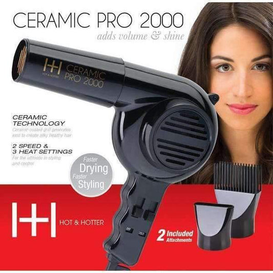 Ceramic Pro 2000 Hair Dryer by Hot & Hotter - True Elegance Beauty Supply