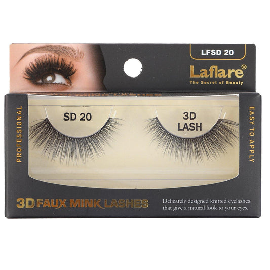3D Faux Mink Lashes by La Flare- LFSD 20 - True Elegance Beauty Supply
