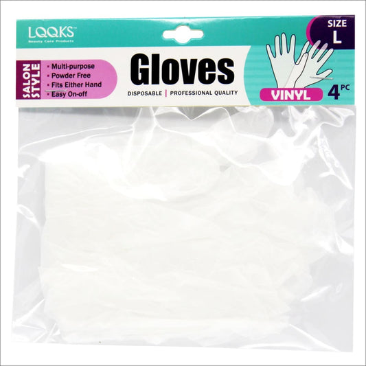 Latex Gloves-4 pack or 8 pack Gloves Lqqks Large Size- 4 pack