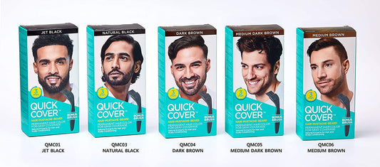 Quick Cover All in One Hair Color for Men - Hair, Beard, and Mustache