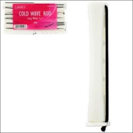 Long White Cold Wave Rollers 7/16" - True Elegance Beauty Supply