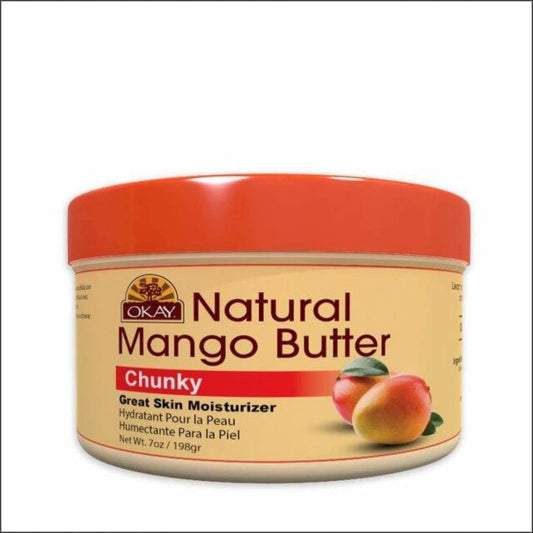 Okay 100% Mango Butter Chunks for Skin and Hair- 7oz - True Elegance Beauty Supply