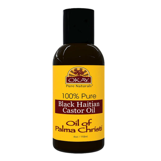 Haitian Castor Oil- 4 oz (Pure or Black Castor Oil) by OKAY - True Elegance Beauty Supply