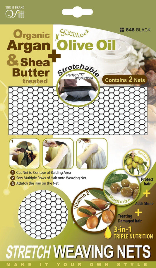 Stretch Weaving Nets- 2 Pack 4 in 1 Treated for nutrition - True Elegance Beauty Supply