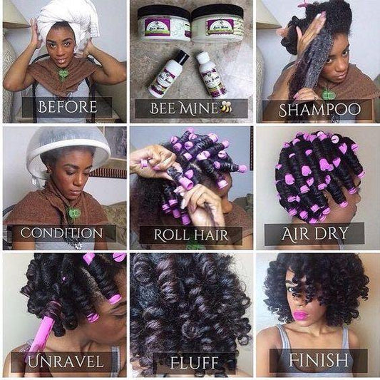 Long Pink Cold Wave Rollers 5/16" - True Elegance Beauty Supply