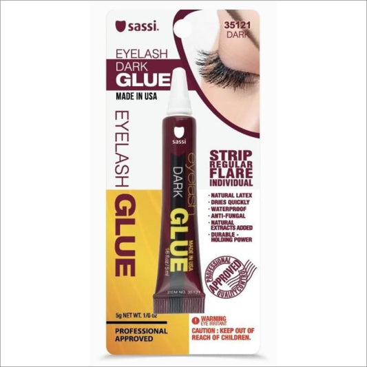 Sassi Eyelash Glue for Strip Lashes- Black or Clear Available Eyelash glue Lqqks Black