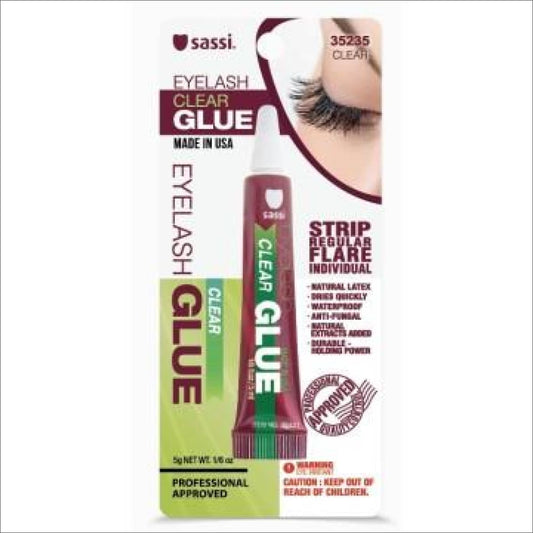 Sassi Eyelash Glue for Strip Lashes- Black or Clear Available Eyelash glue Lqqks Clear