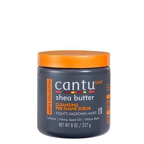 Cantu Shea Butter Pre-Shave Cleansing Scrub Men's Collection 8oz - True Elegance Beauty Supply