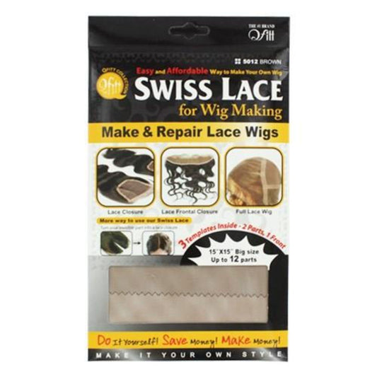 Swiss Lace Closure for Wig Making 15" x 15"- Free Part - True Elegance Beauty Supply