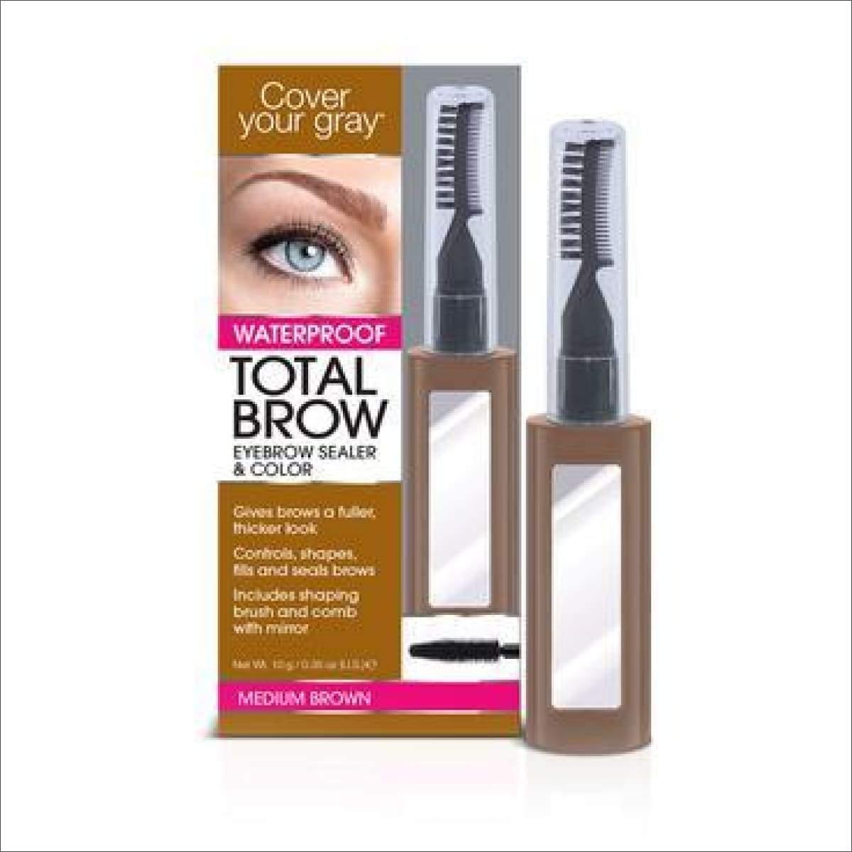 Total Brow Waterproof Eyebrow Tint by Cover your Gray - True Elegance Beauty Supply